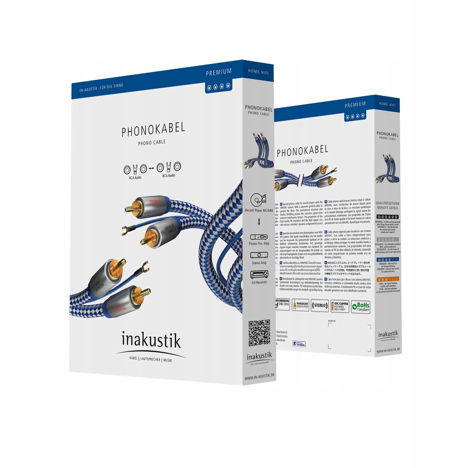 Kabel In-Akustik 00405120 2x Rca (cinch) – 2x Rca (cinch) 2 m Phono