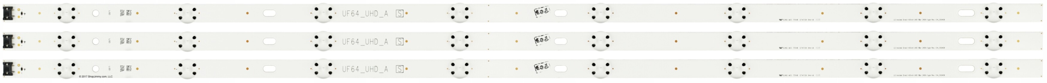 Lišty Lg Innotek Direct 43inch Uhd 1Bar 43UH610V 43UF6407 43UH6107 43UH603