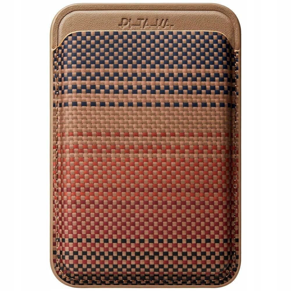 Magnetická peněženka Pitaka Woven Wallet MagSafe pro telefon typu sunset