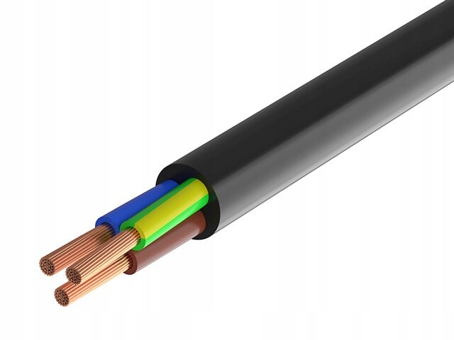 Kabel Omy H03VV-F 3x0.75 černý 100 m Texsim