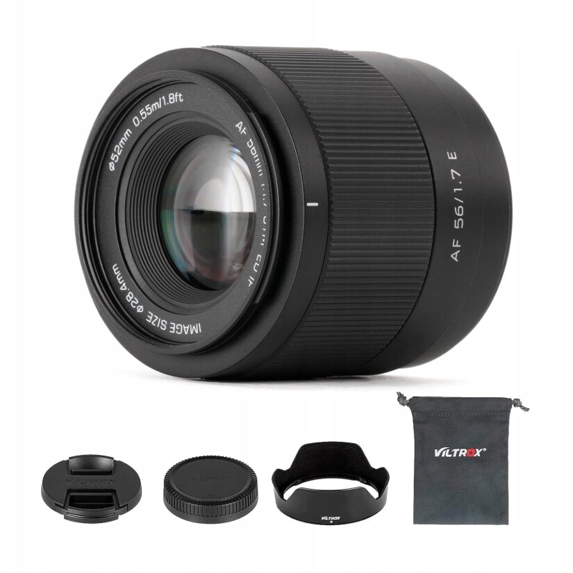Lehký objektiv Viltrox 56 mm F1,7 s bajonetem E, Aps-c Stm a automatickým ostřením pro Sony E