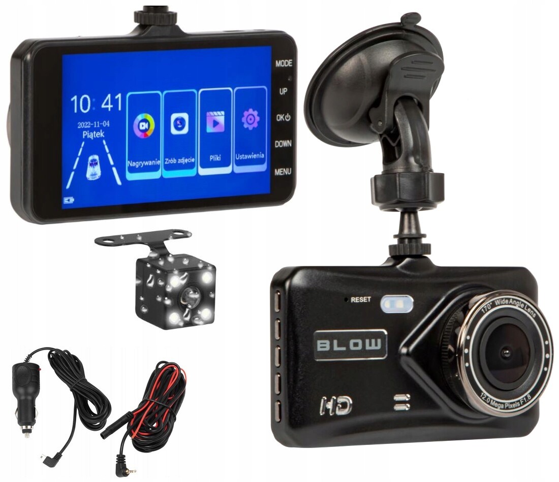 Kamera Videorekordér d Auto Obrazovka Fotoaparát Záznam Přední A Zadní Full Hd