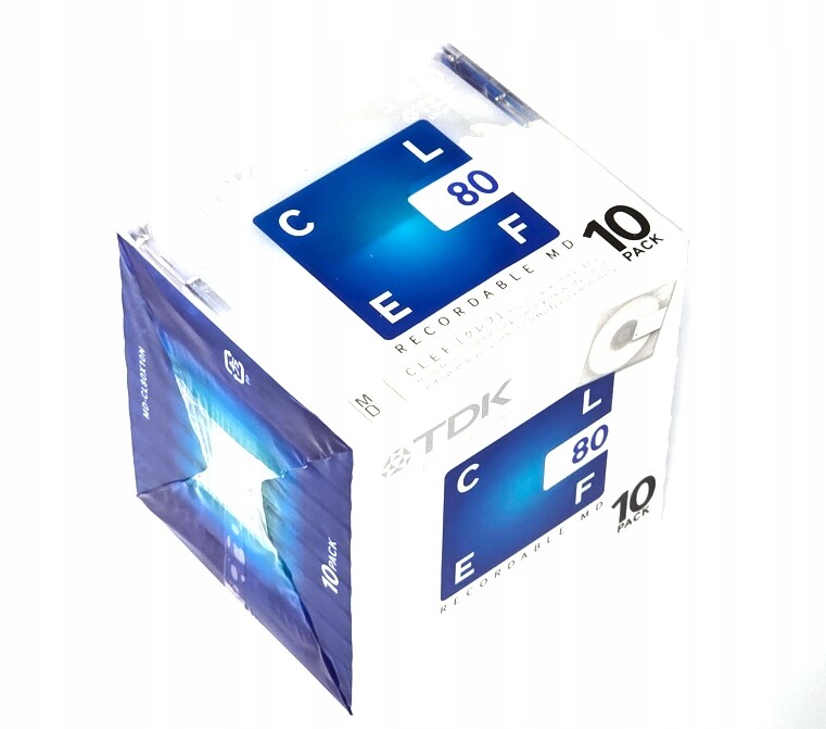 10 MiniDisc MD Tdk Clef 80minDISKETY Minidisc Nové Originální Japan
