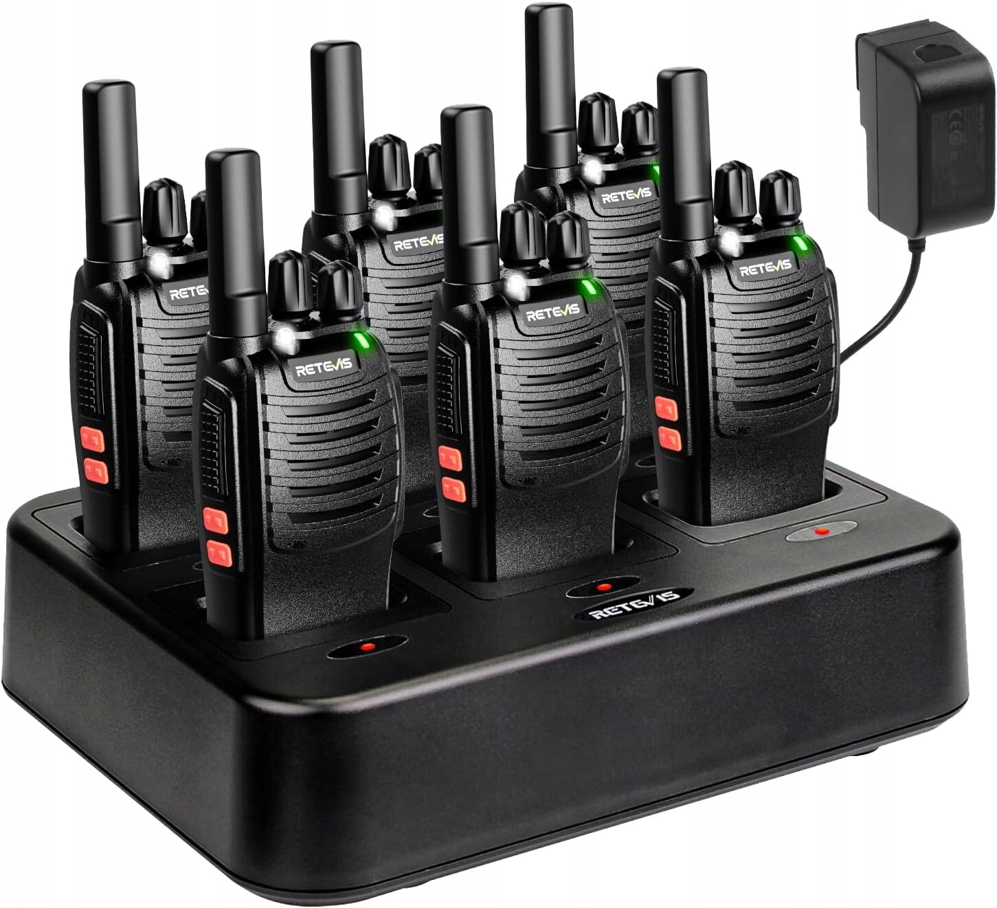 Retevis Rádio Walkie Talkie H777 PMR446 Sada 6 Ks s nabíječkou 6v1 Vox Led