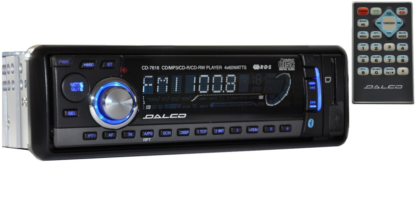 Automobilové Rádio CD Usb Sd Handsfree Bluetooth MP3 60W Usb na Dárek
