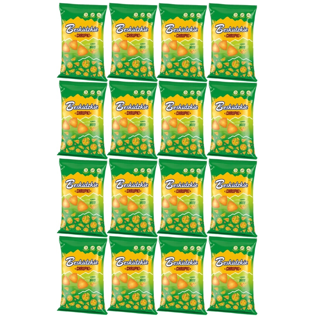 Beskidzkie křupky s příchutí pizzy 85 g x 16 kusů