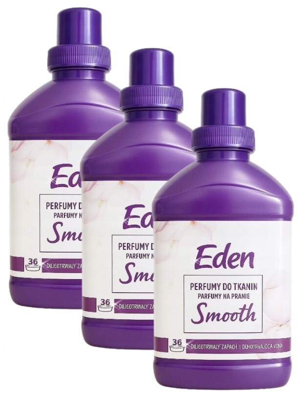 Sada 3 x Tekutý parfém na prádlo Eden Smooth 3 x 720 ml 108 praní