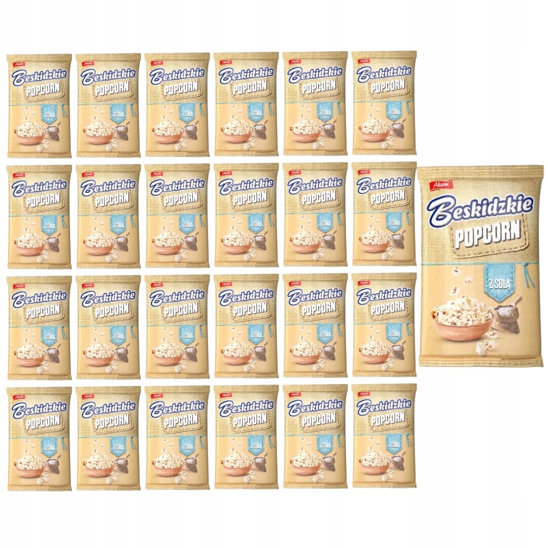 Beskidzkie popcorn se solí 90 g x 24 kusů