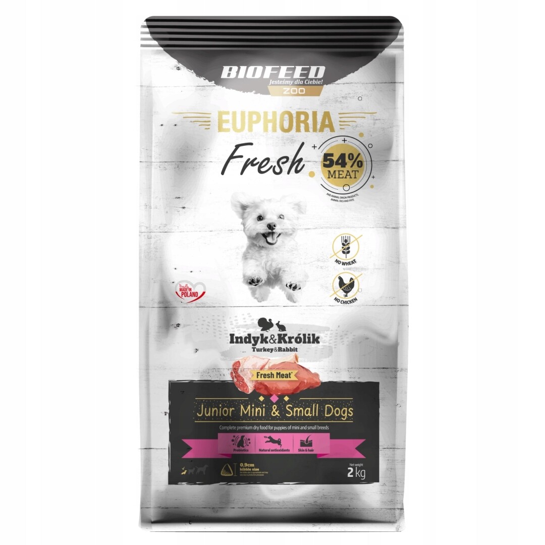 Biofeed Euphoria Fresh 2kg Krmivo pro štěňata a malá plemena