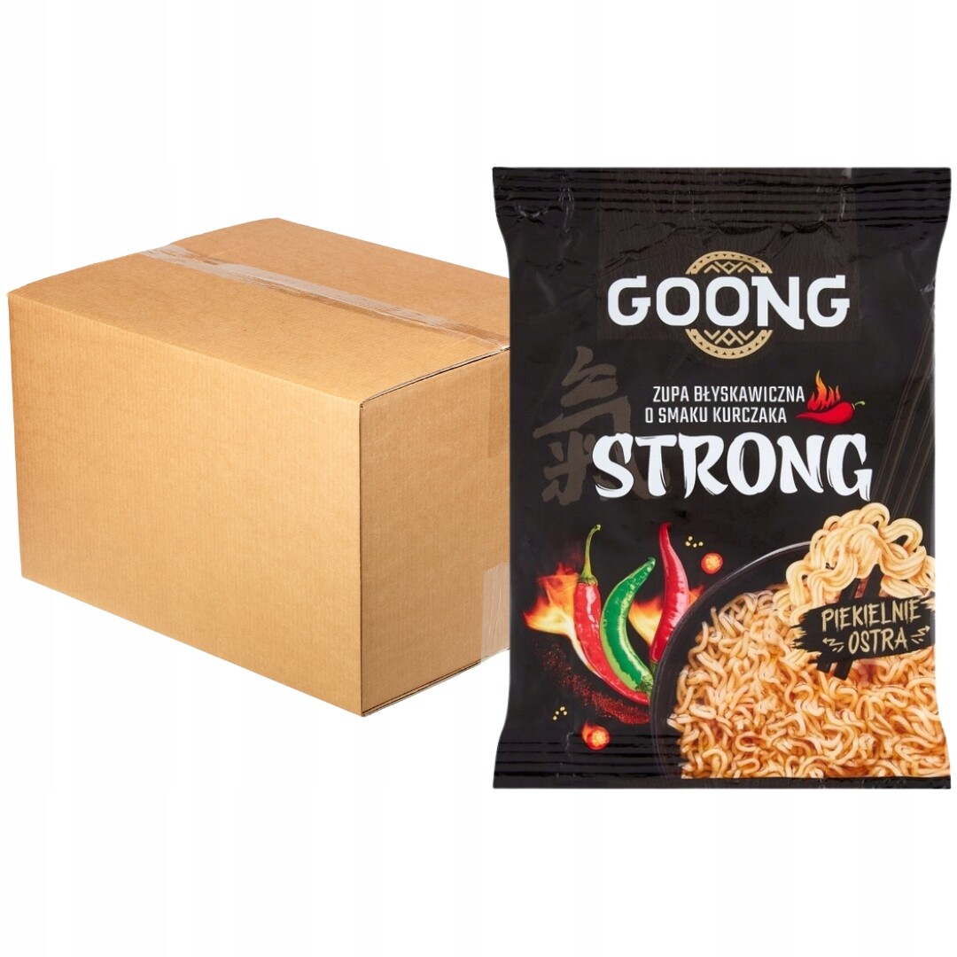 Goong Strong Instantní polévka s kuřecí příchutí, ostrá, 65 g x 24 ks