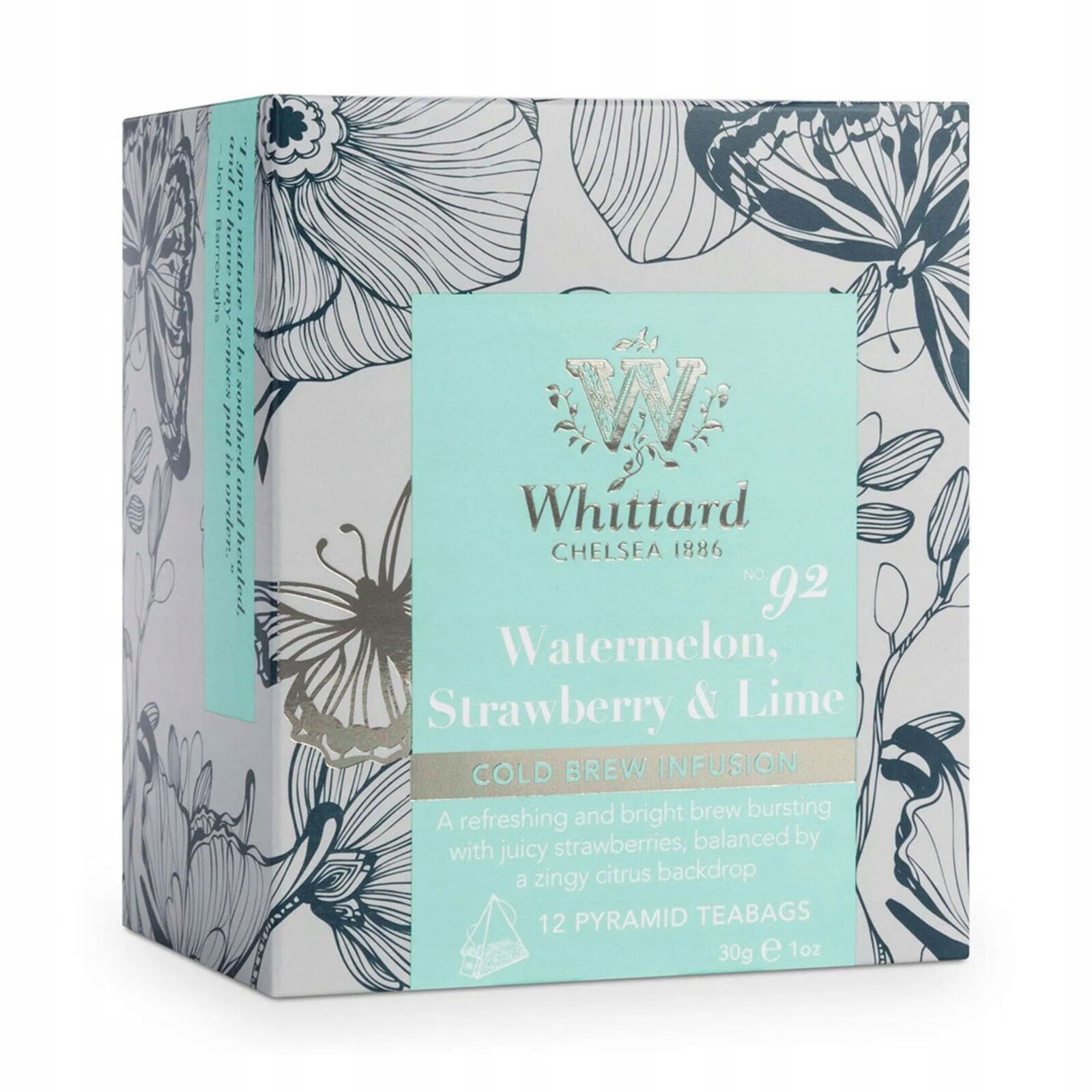 Čaj cold brew Whittard of Chelsea Watermelon, Strawberry & Lime, 12 ks