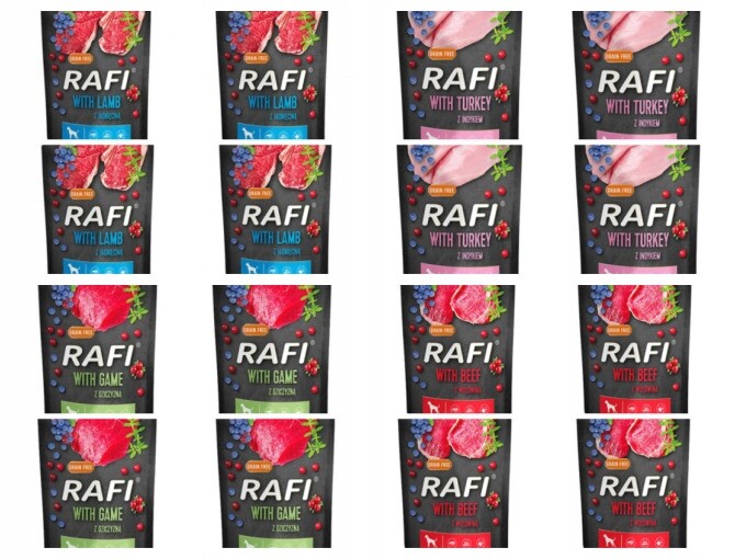 Krmivo Pro Psa S Krůtím Masem 300 G Rafi 20 Ks!!!