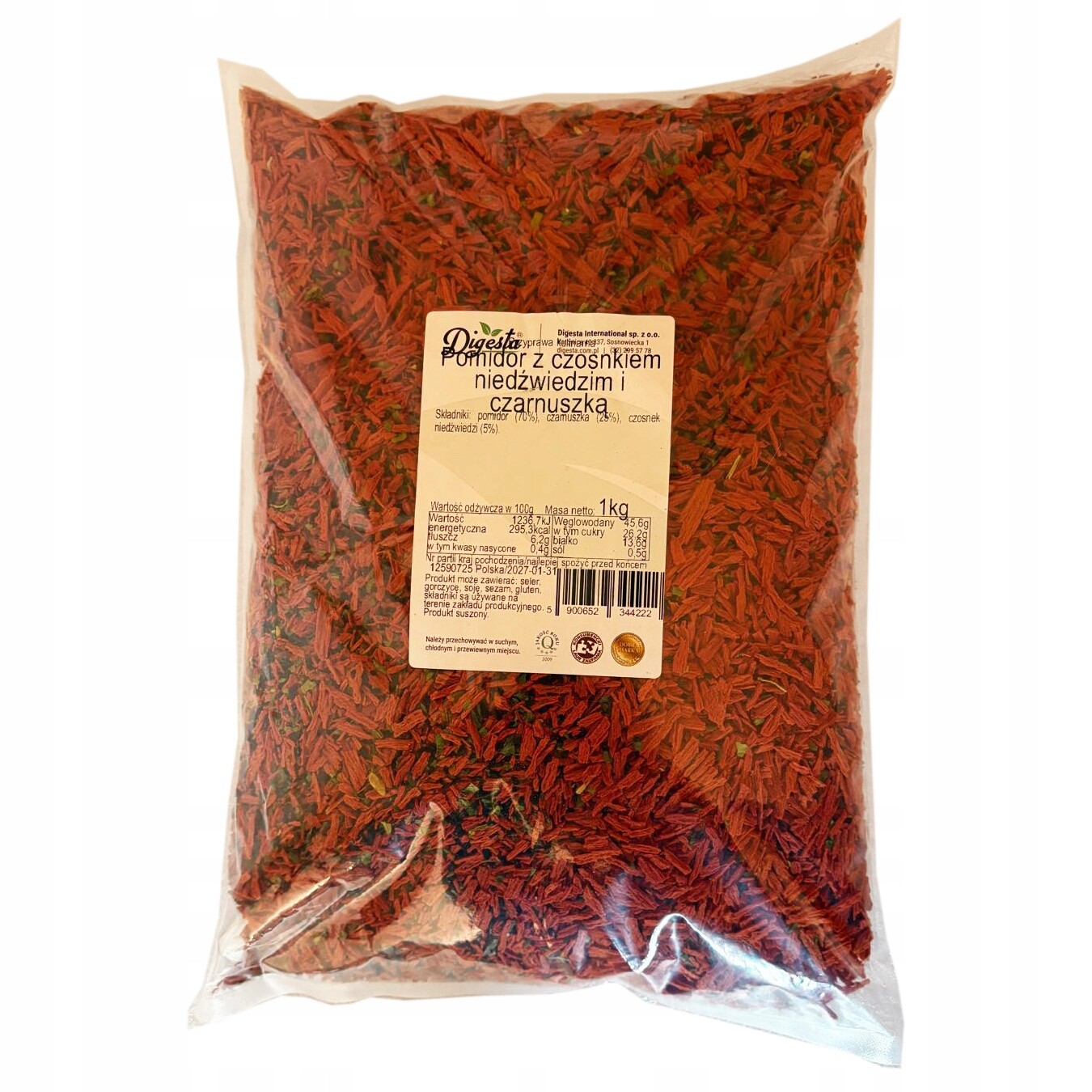 Rajče s Česnekem Medvědím a Černuškou Směs koření Lux 1 kg