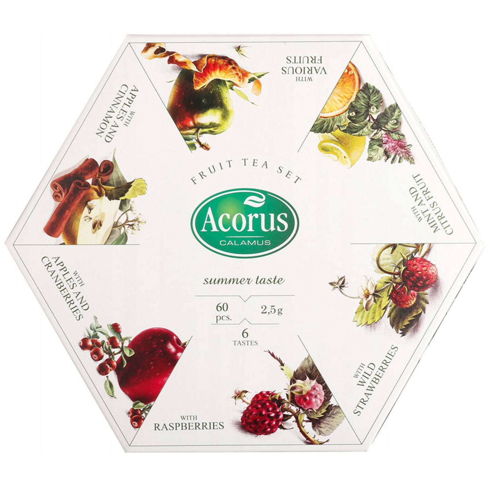 Sada ovocných čajů Acorus Summer Taste, 60 ks