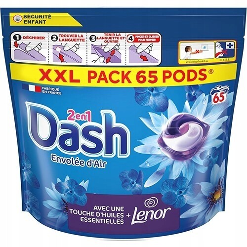 Dash 2en1 Envolee d'Air Pods 65p 1,3 kg