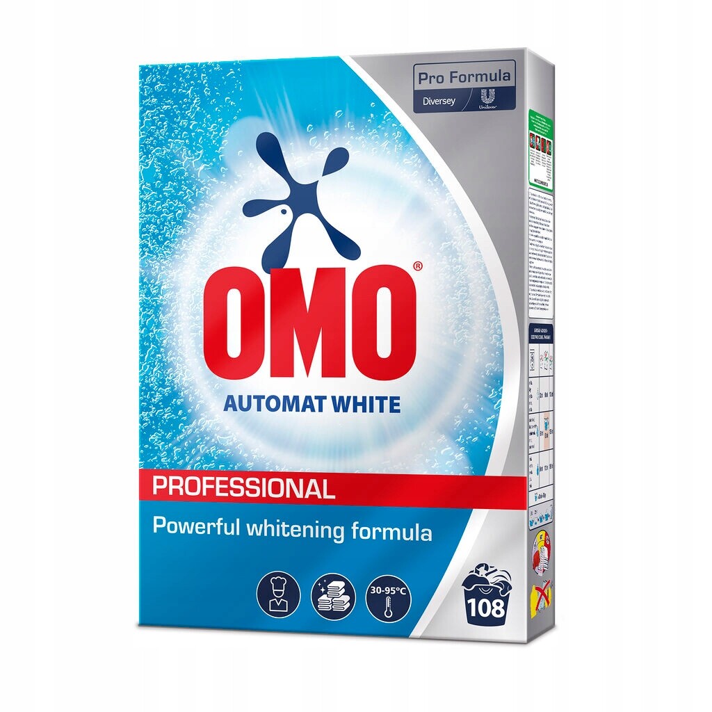 Omo Professional White – Luxusní prášek na bílé prádlo – 108 Praní