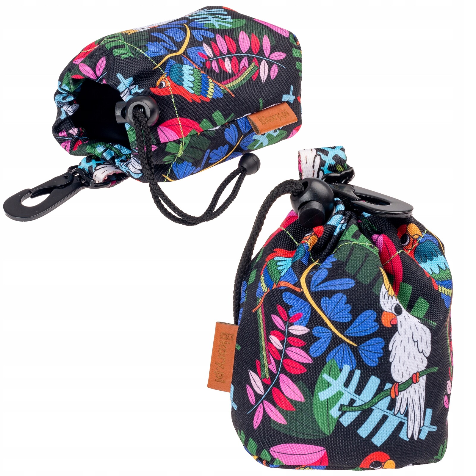 Sáček na pamlsky pro psy, pamlsky pro psy Ukory Barevná džungle