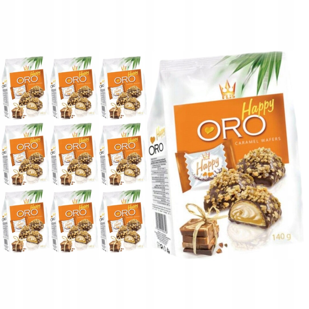 Flis Pralinky Happy Oro s karamelovou příchutí 140 g x 10 kusů