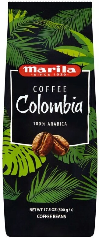 Marila Coffee Columbia pražená zrnková káva 500g