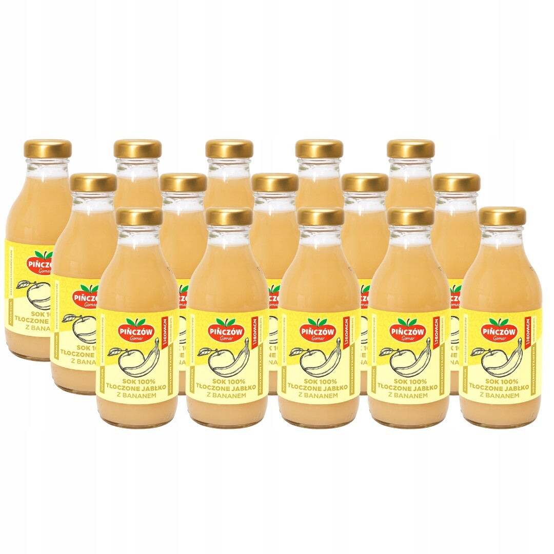 Gomar Pińów džus 100% lisované jablko s banánem 300 ml x 15 kusů