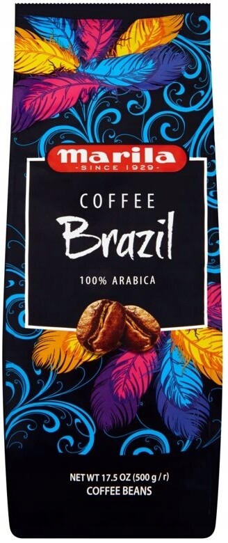 Marila Coffee Brazil pražená zrnková káva 500g
