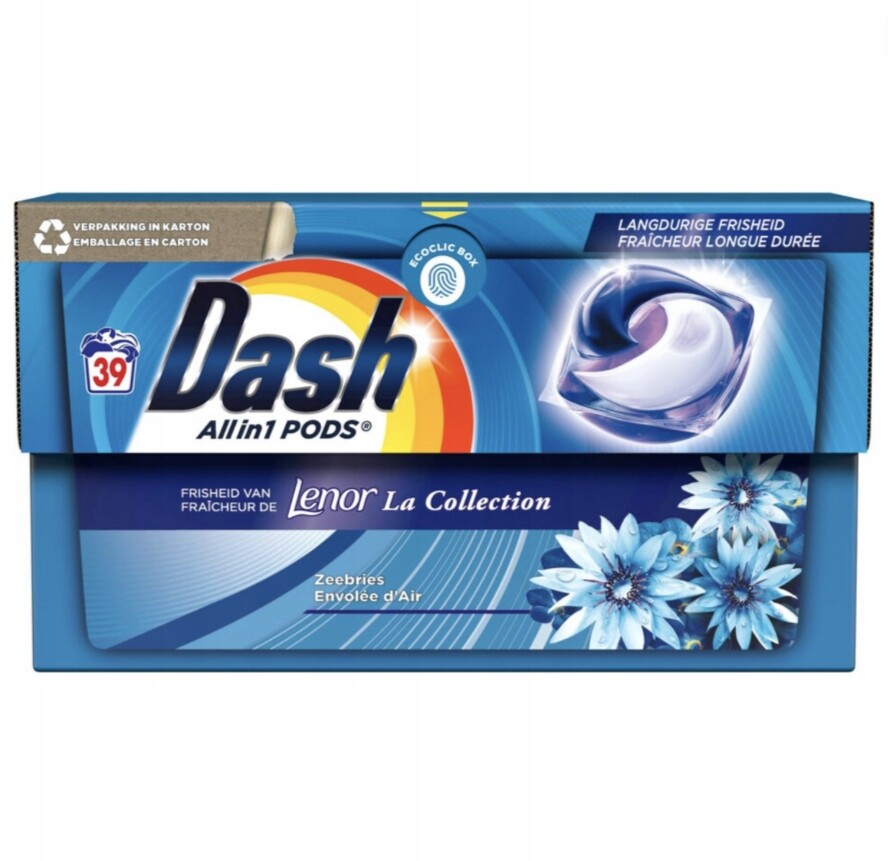 Kapsle na praní Dash Lenor Zeebries 39 kusů