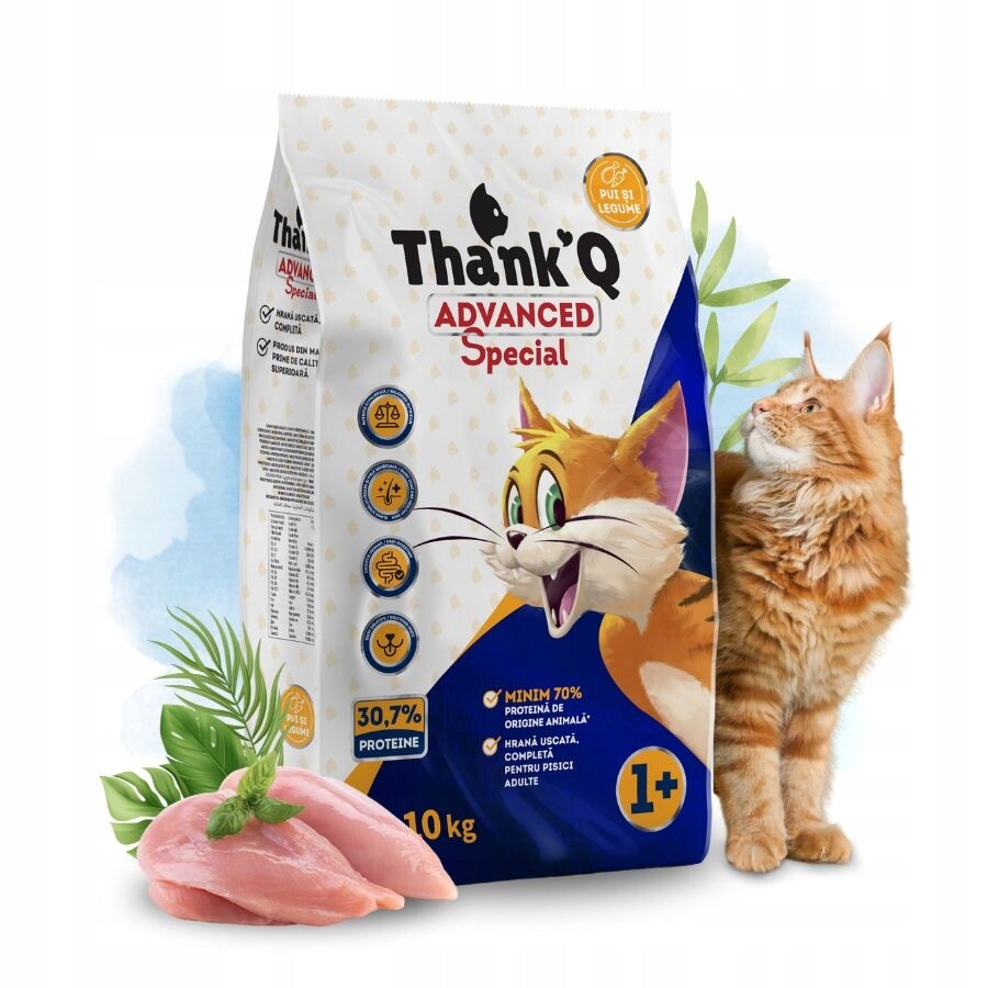 Thank'q krmivo pro kočky pro kočky Vitamín Kuře se zeleninou 10 kg