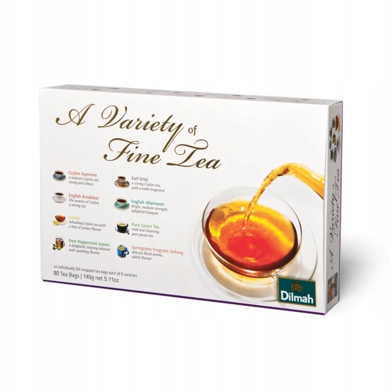 Sada čajů Dilmah Variety of Fine Tea 145 g