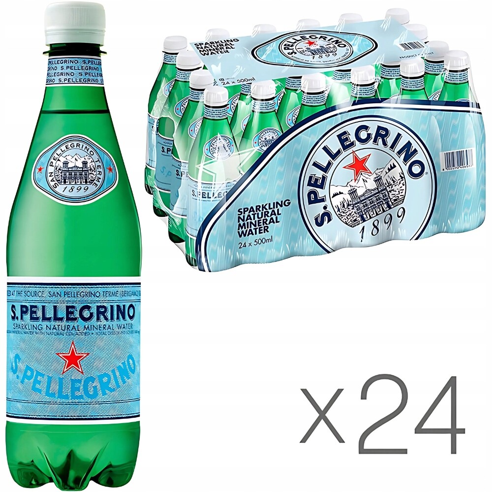 San Pellegrino Minerální voda perlivá přírodní nasycení Pet 24x0,5L