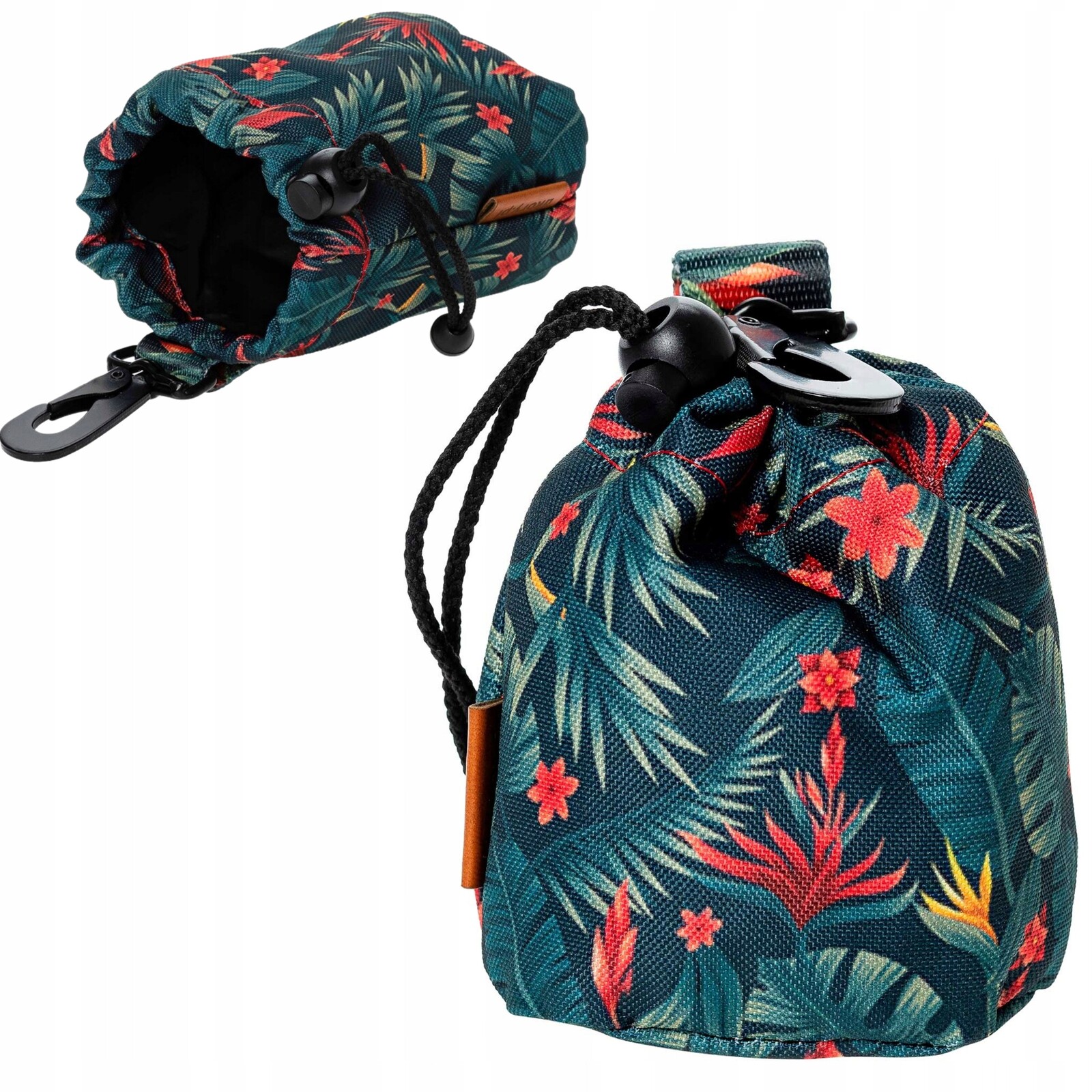 Sáček sáček na pamlsky pro psy Ukory zelené palmy listy