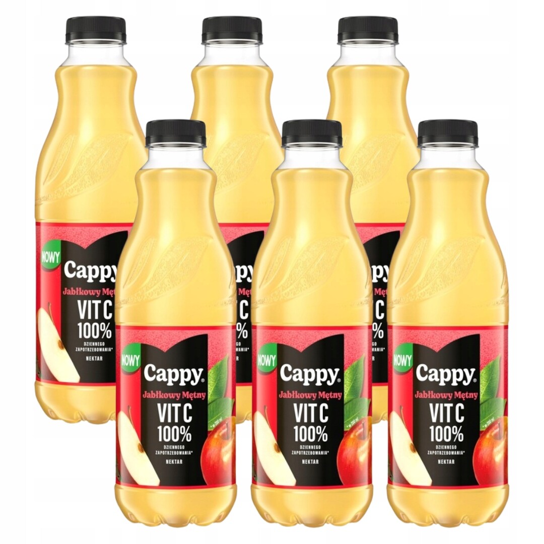 Cappy Jablečný nektar zakalený 1 l x 6 kusů