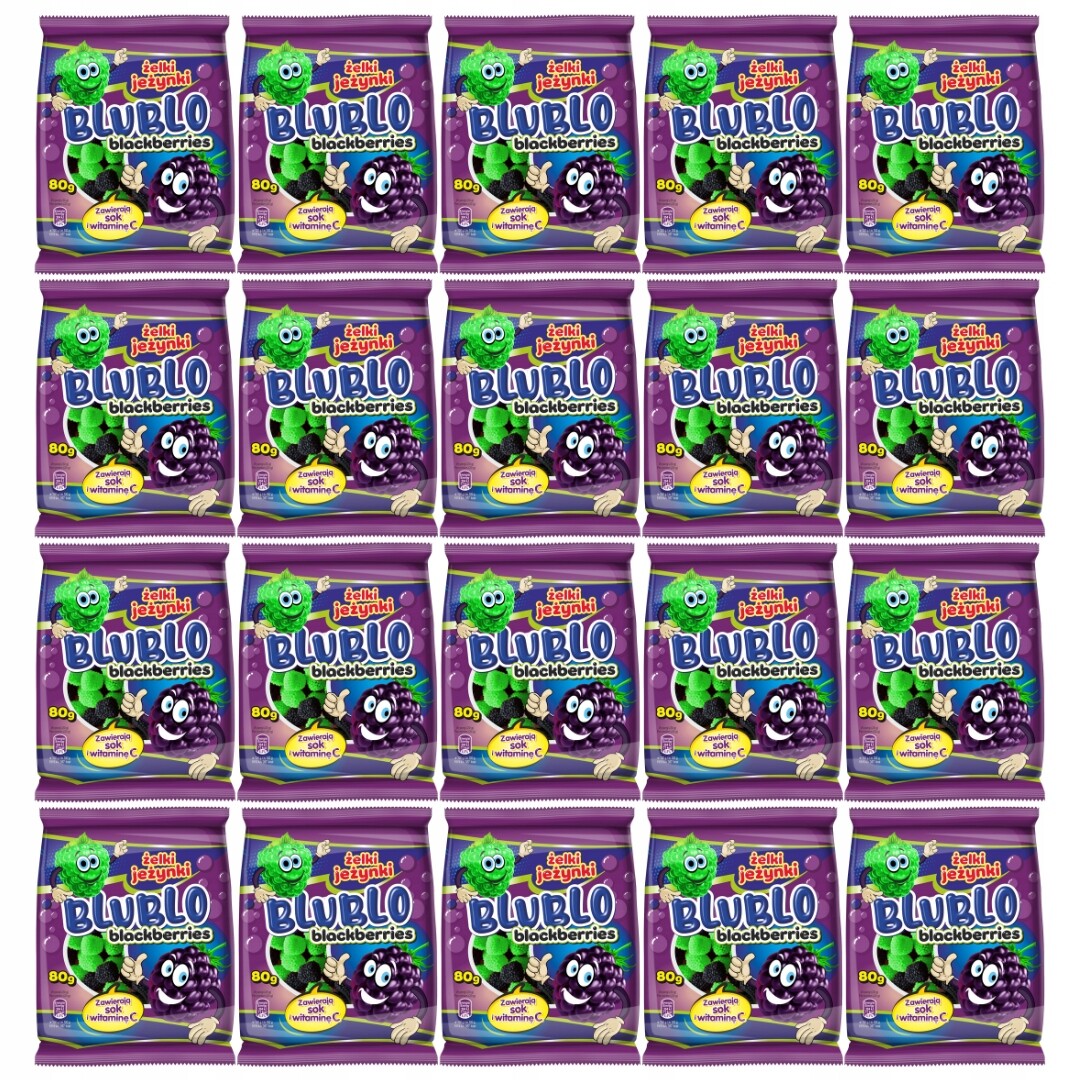 Blublo Želé Bonbony ostružiny 80 g x 20 kusů