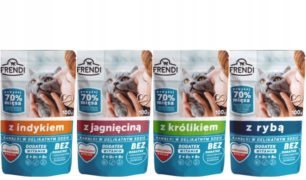 MIX Krmiva Pro Kočky Frendi 100G x 96 Kusů Káva Bonus!!!