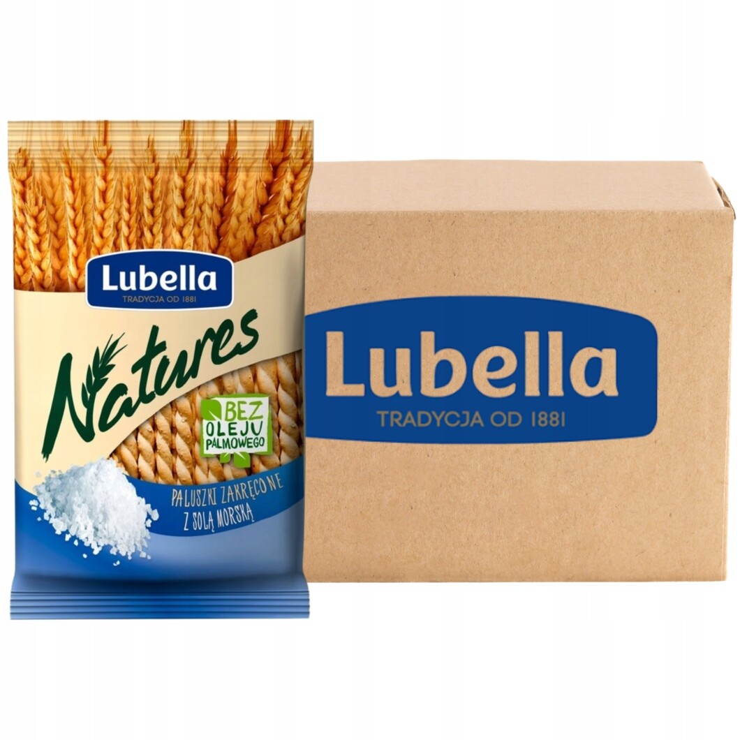 Lubella Natures Tyčinky zatočené s mořskou solí 70 g x 24 kusů
