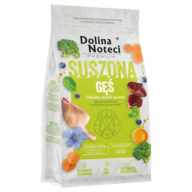 Sušené krmivo pro psy Dolina Noteci Premium husa 9 kg