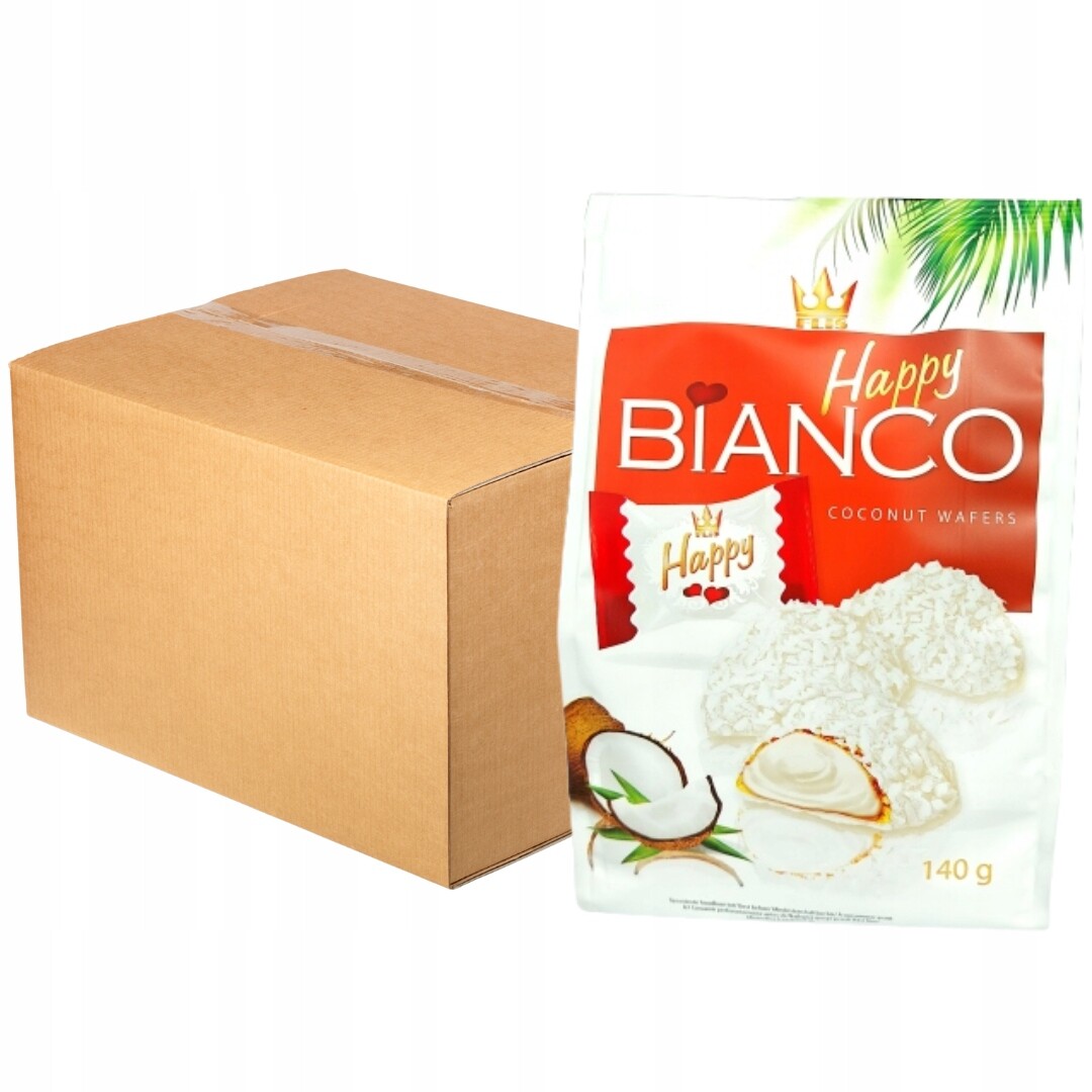 Flis Happy Bianco kokosové oplatky 140 g x 10 kusů