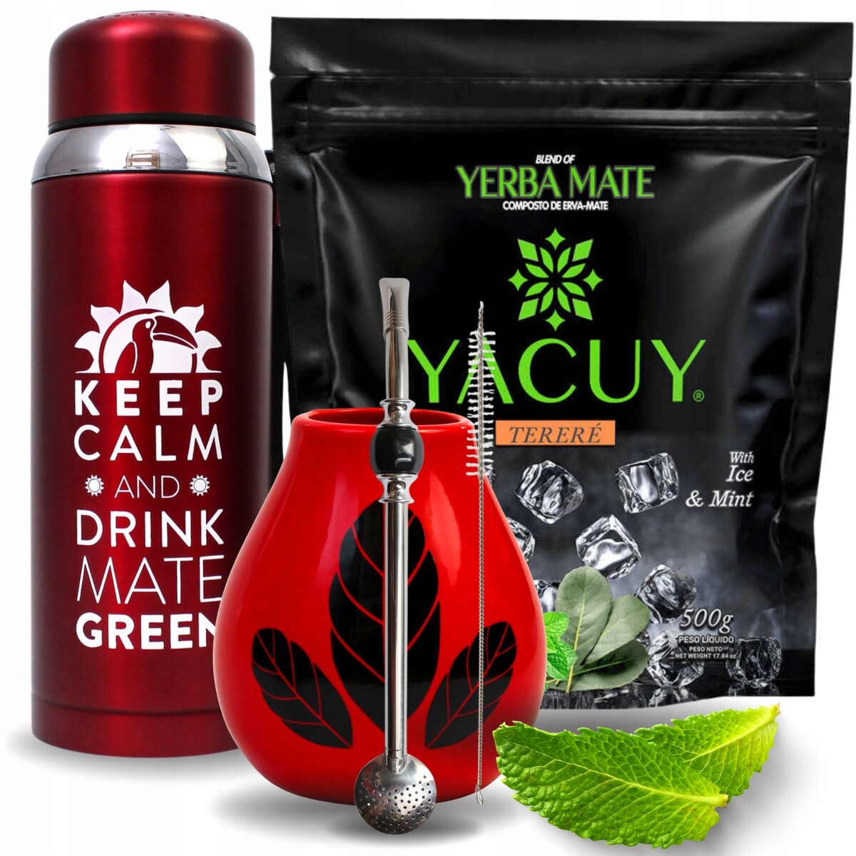 Sada Yerba Yacuy Menta 500g Led termoska 800 ml
