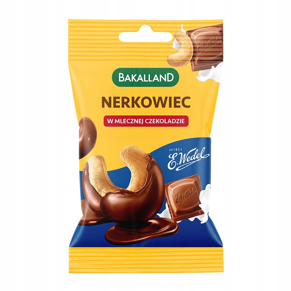 Kešu v mléčné čokoládě Wedel 40 g