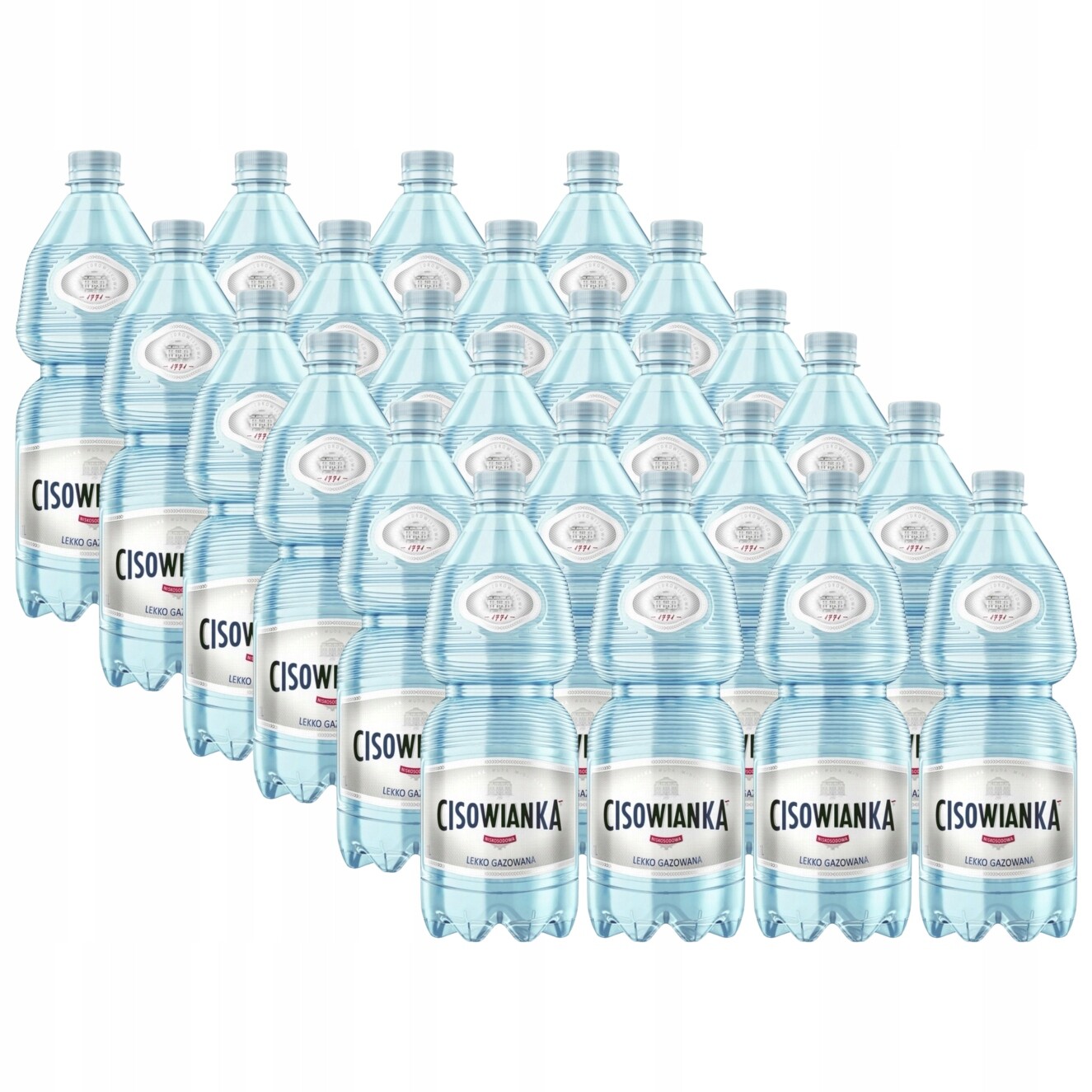 Cisowianka Přírodní minerální voda lehce perlivá nízkosodná 1 l x 24 ks