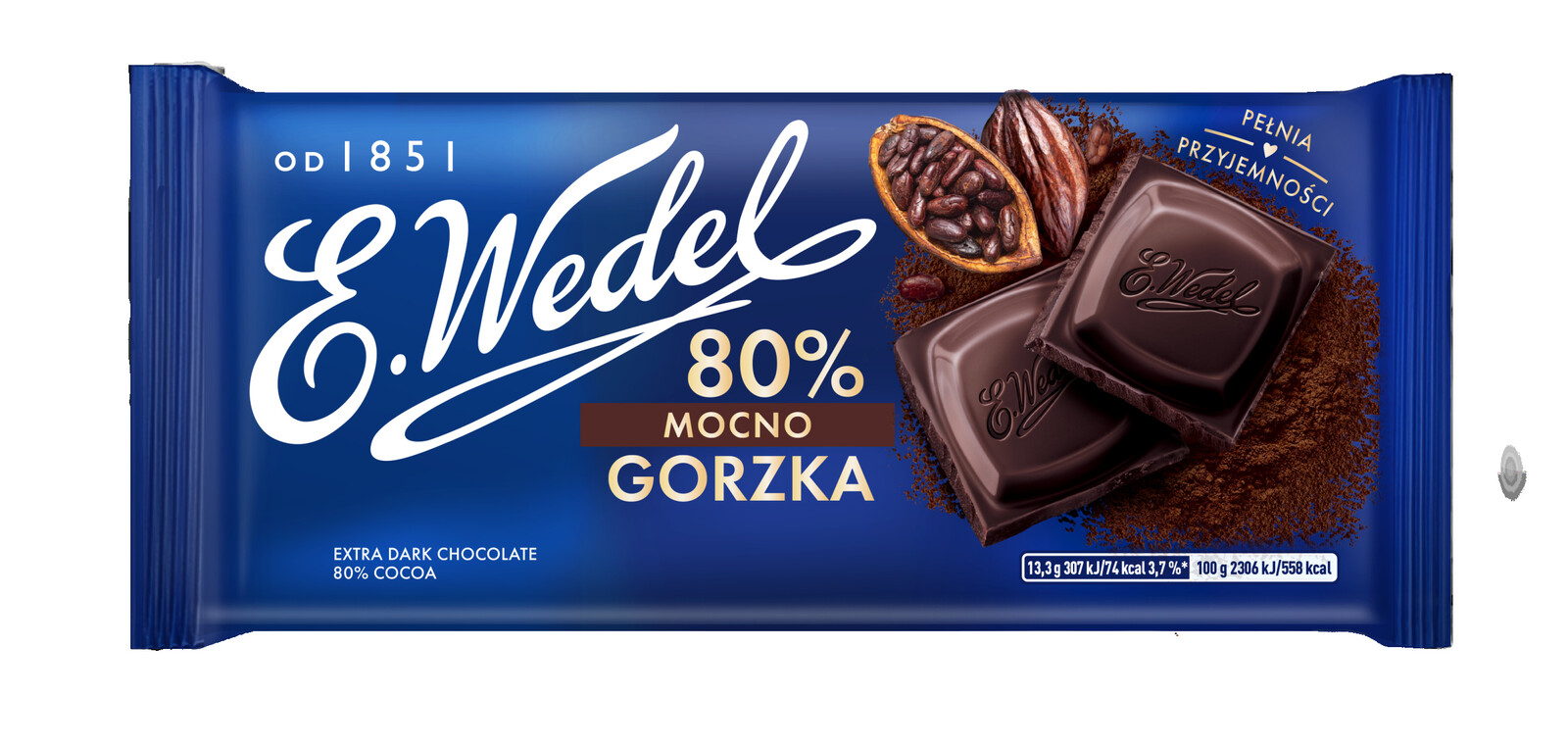 Čokoláda Silně Hořká 80% E.Wedel 80 g