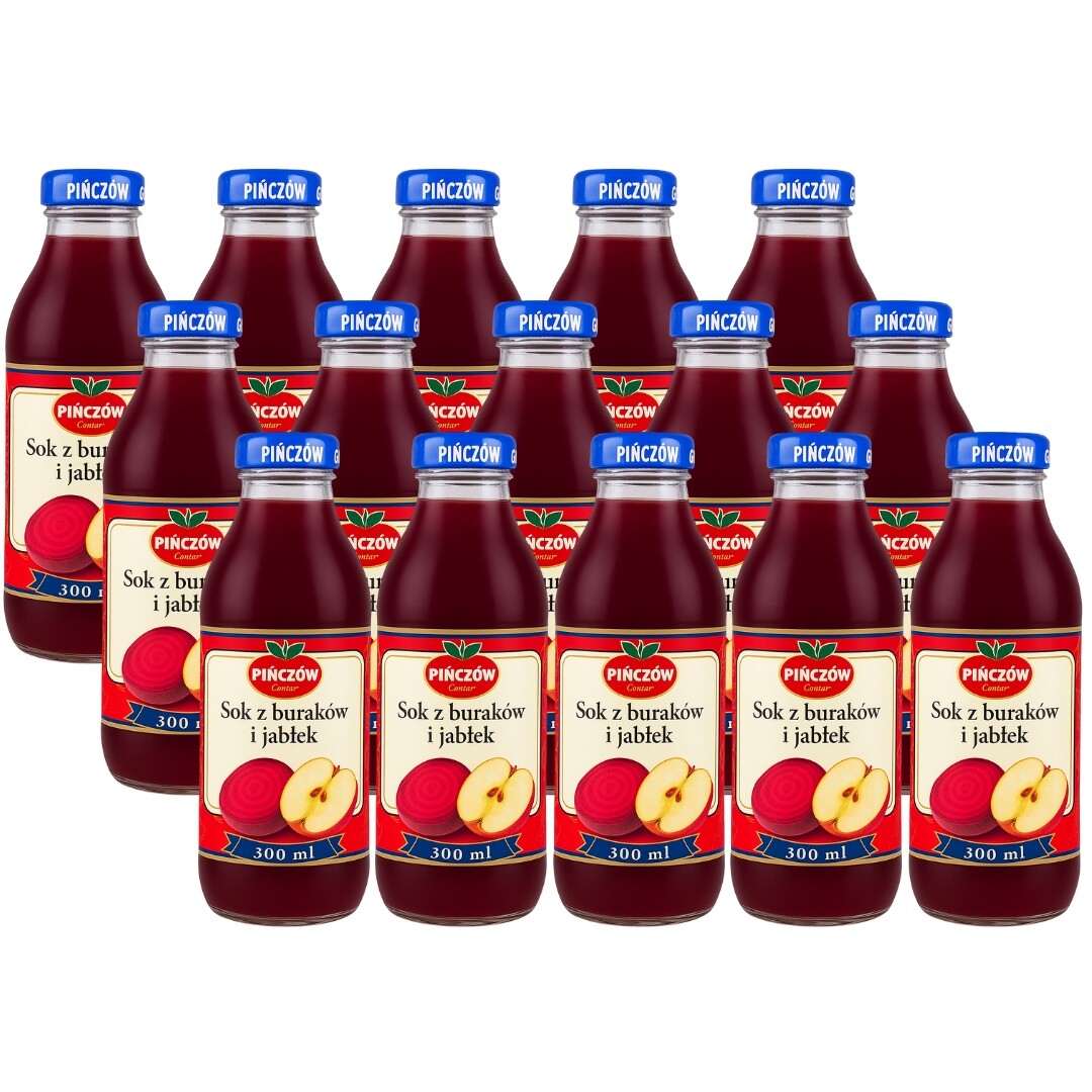 Gomar Pińów šťáva z červené řepy a jablek 300 ml x 15 kusů