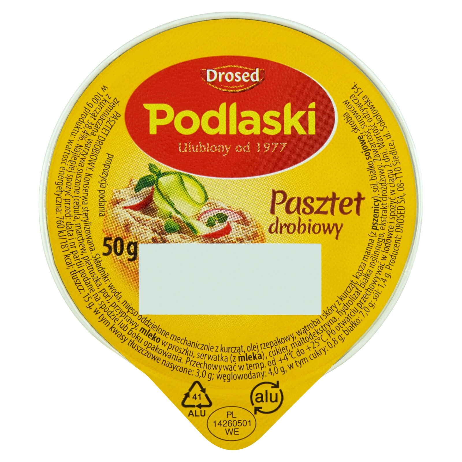 Kuřecí paštika Drosed 20 x 50 g