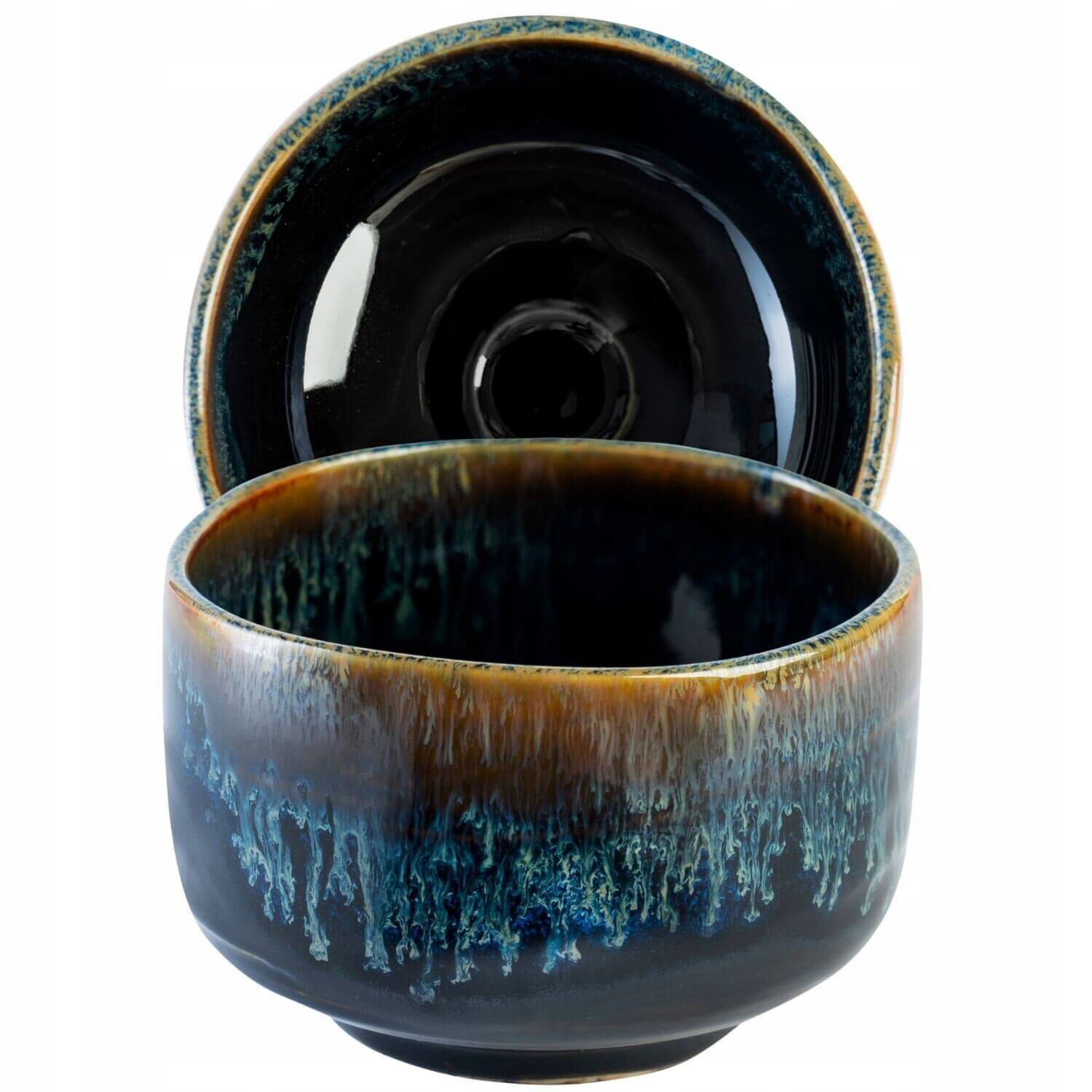 Šálek Na Čaj Matcha Japonská Keramická Cup Blue Kozan Originální