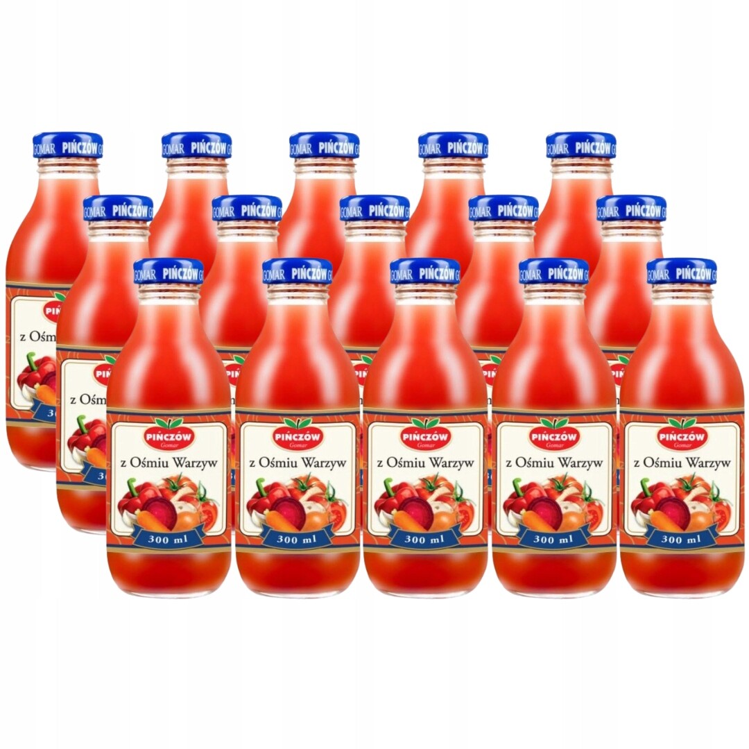 Gomar Pińów – šťáva z osmi zeleniny 300 ml x 15 kusů