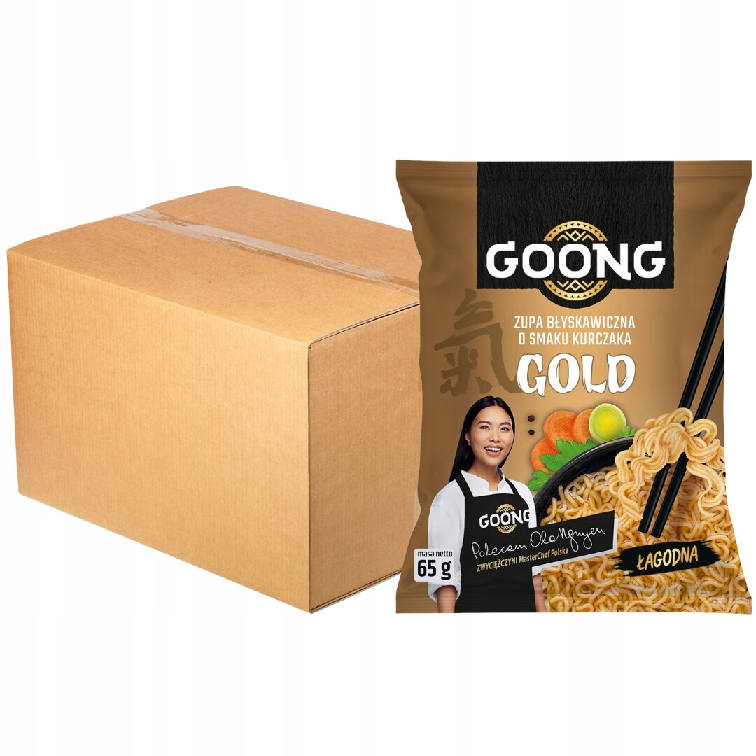 Goong Gold Instantní polévka s kuřecí příchutí, jemná, 65 g x 24 kusů