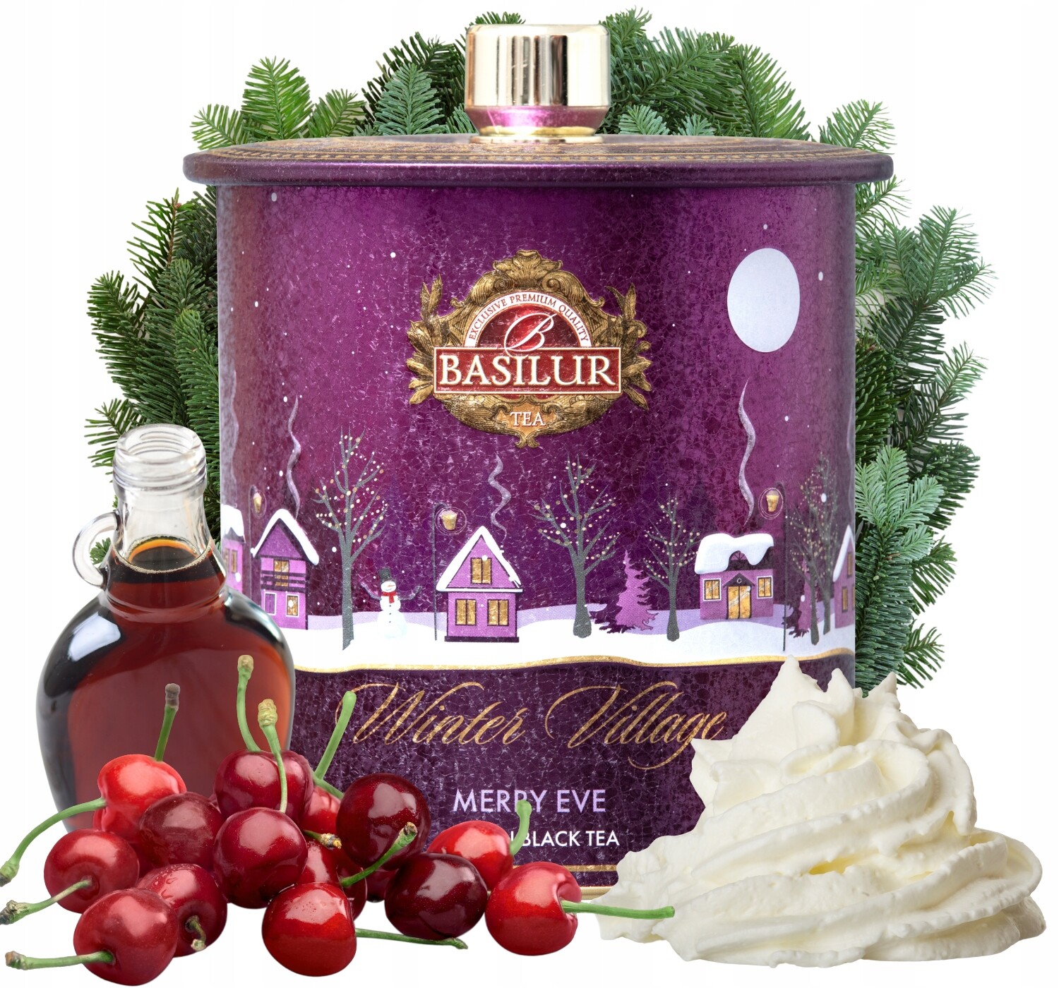 Basilur Merry Eve čaj Višeň Vánoční Javorový Sirup 100 g