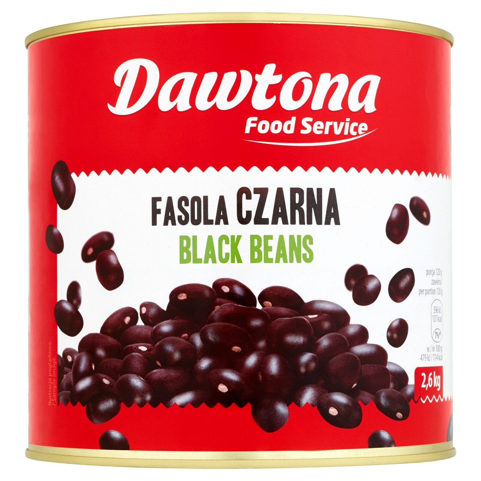 Dawtona Food Service Fazole černé 2,6 kg