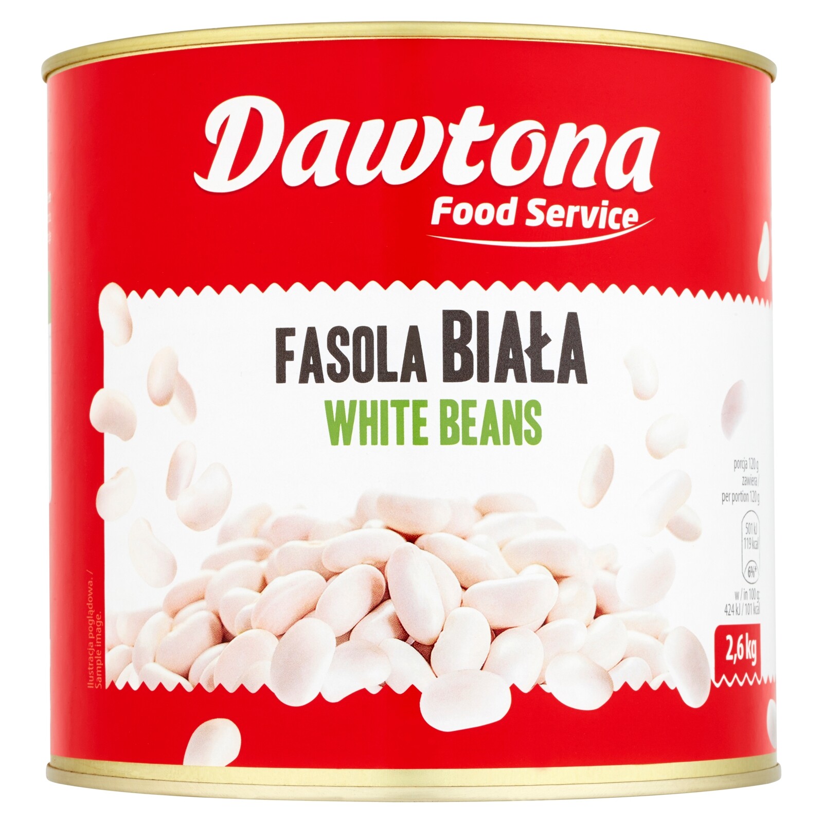 Dawtona Fazole Bílá Konzervovaná 2600 G