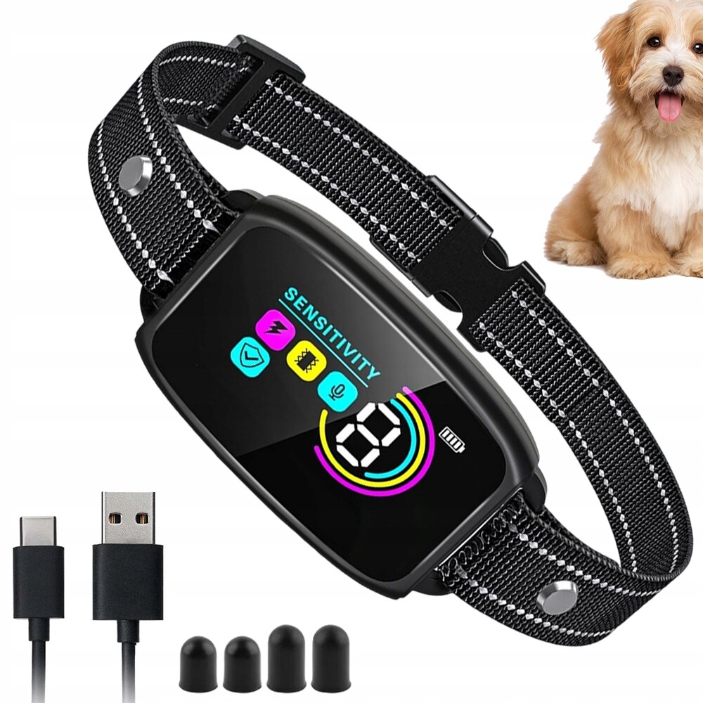 Elektrický protištěkací obojek pro psa, utišující, univerzální