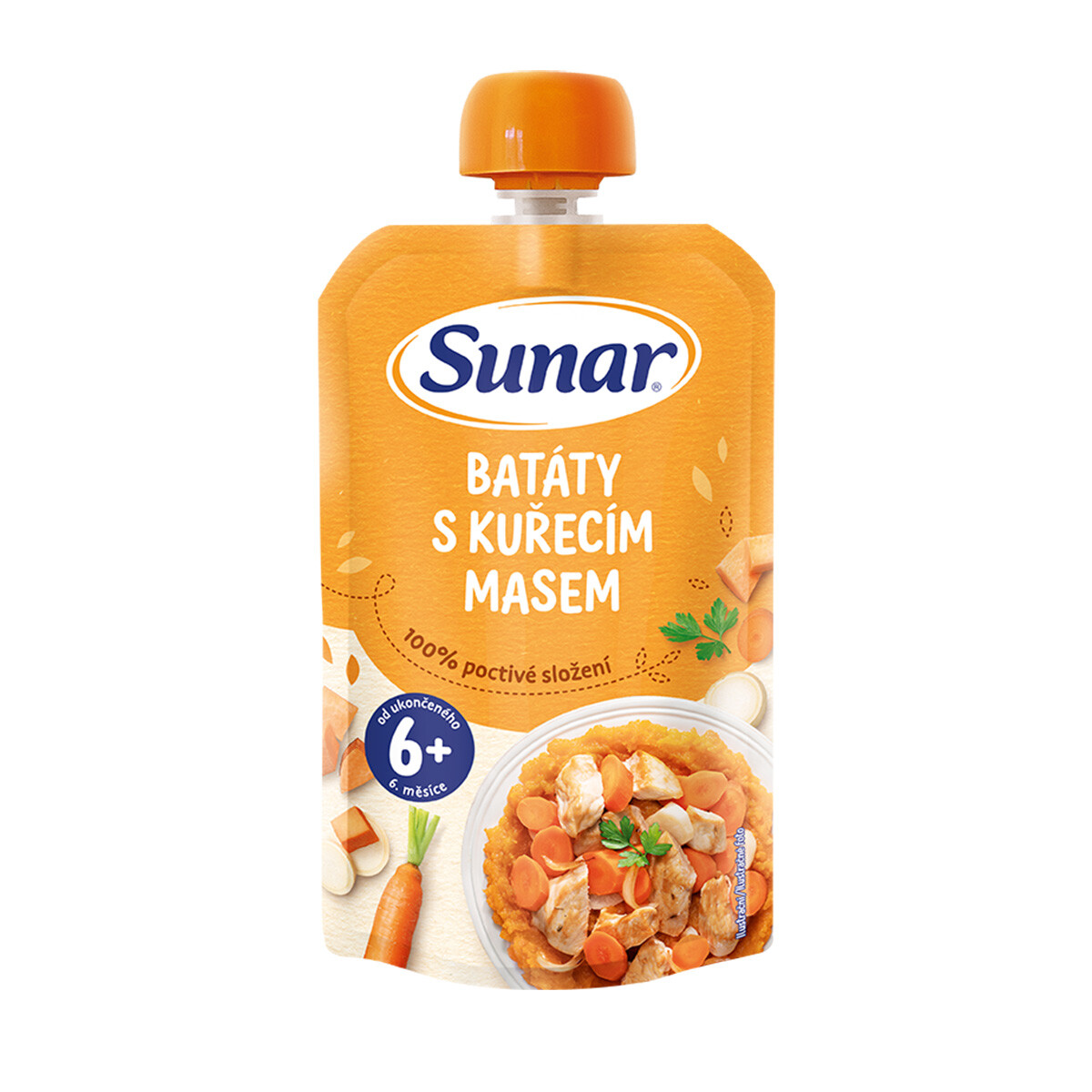 SUNAR příkrm batáty s kuřecím masem 6m+ 120 g